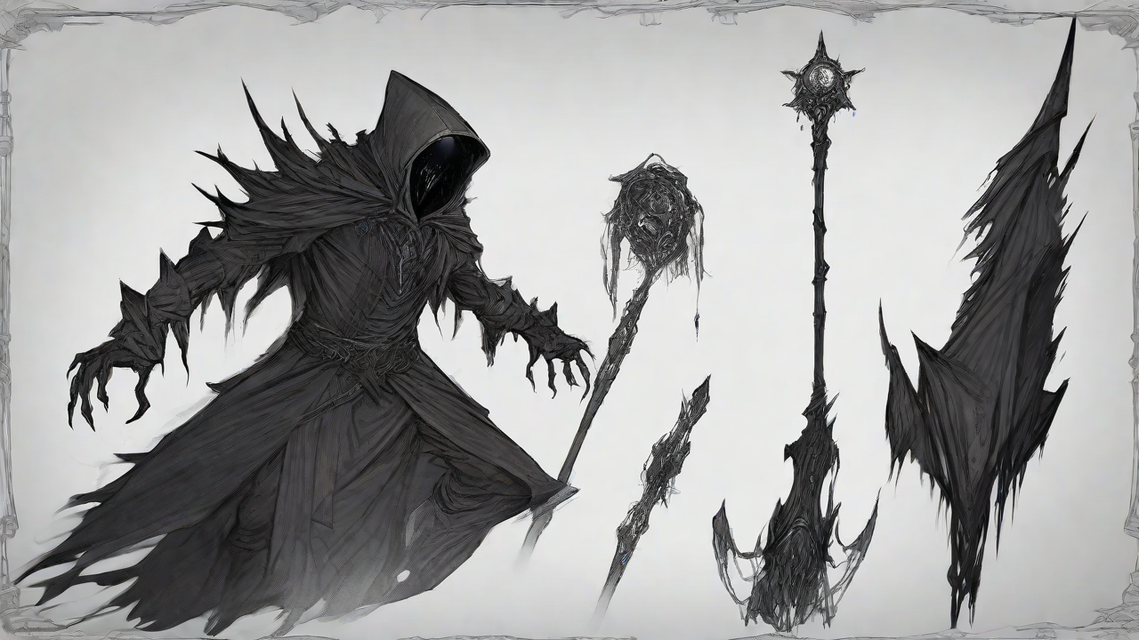 Guided by the void's dark whispers, a lone traveler ventures into the abyss, navigating through a realm of eternal darkness, guided by an unknown force that seeks rebirth and liberation from the void's grasp.