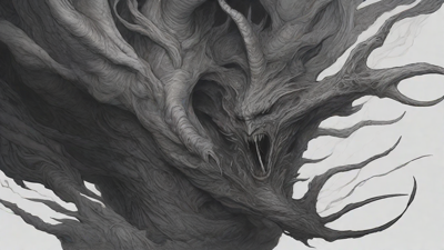 As the void's abyssal silence envelops them, a figure stands at the edge, their footsteps echoing through the void, guided by an unseen power that pushes them towards an otherworldly realm, where eternal rebirth awaits.
